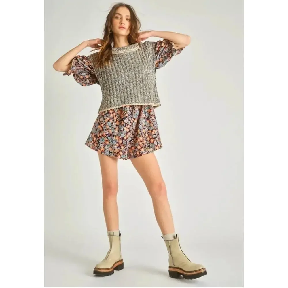 FREE PEOPLE Show Me Love Romper in Floral Combo // S